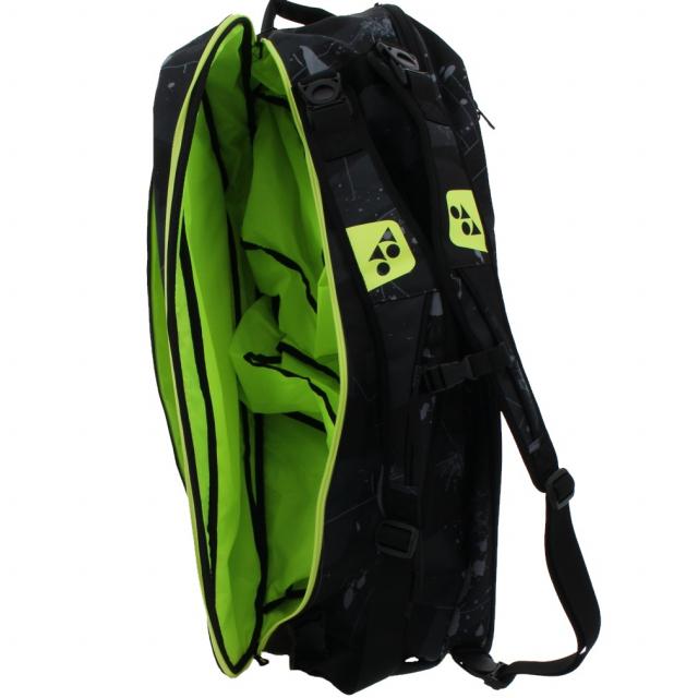 ヨネックス ラケットバッグ6 BAG2002R テニス バドミントン ラケットバッグ 6本用 : ブラック×イエロー YONEX|alpen-group|06