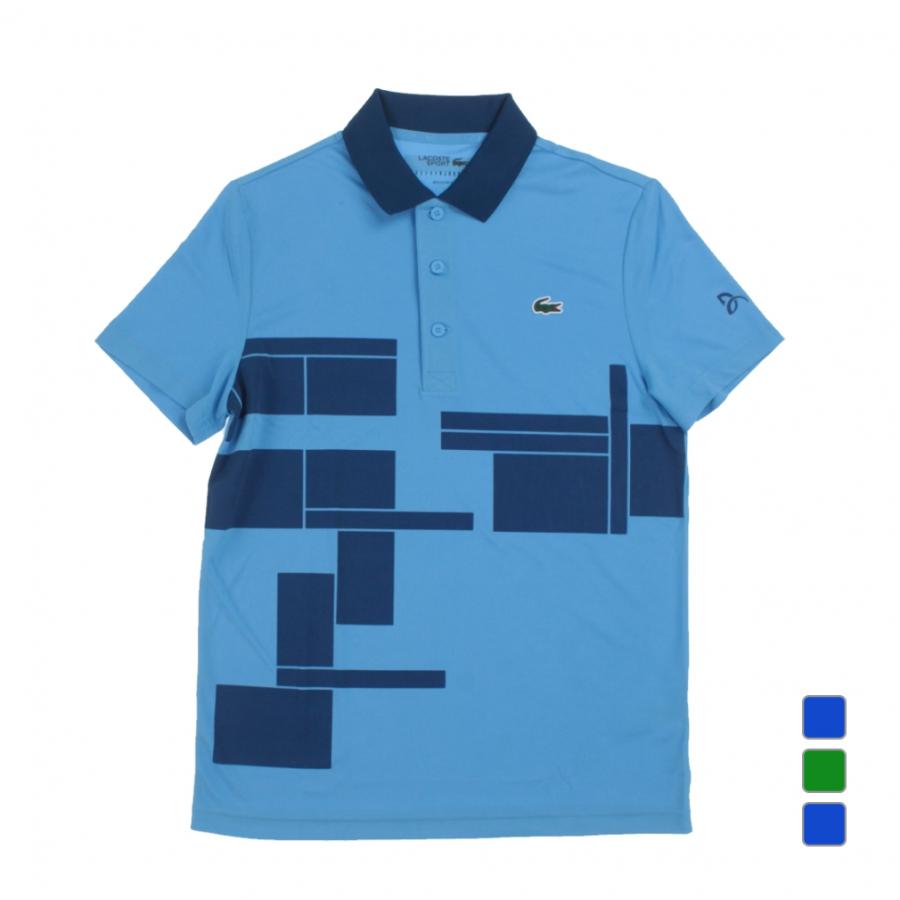 ラコステ　ノバクジョコビッチ　半袖ポロシャツ　FR2 テニス　ゲームウェア LACOSTE (ラコステ) テニスウェア メンズ SIZE M グリーン