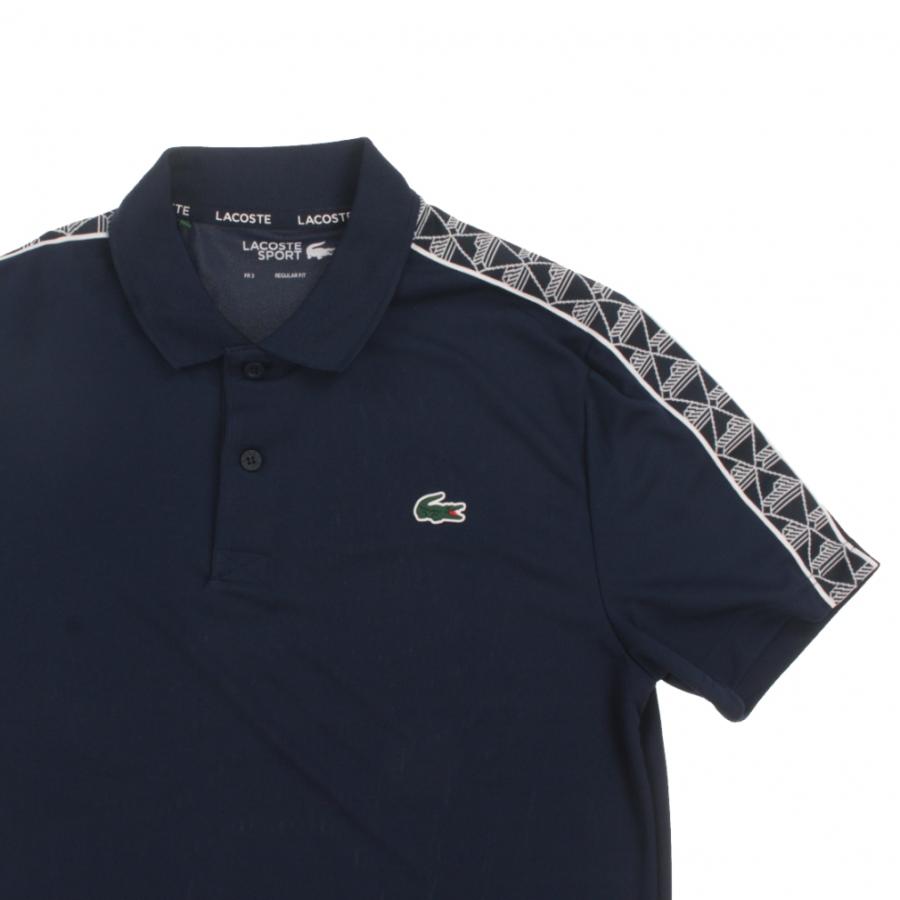 ラコステ メンズ テニス 半袖ポロシャツ モノグラムテーピングウルトラ