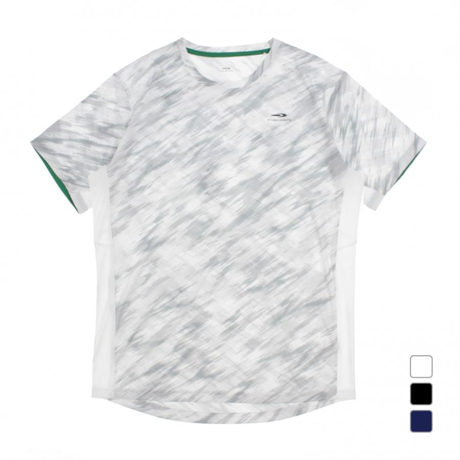 TIGORA（ティゴラ） メンズ テニス 半袖Tシャツ 吸水速乾/UPF50+ ジオ