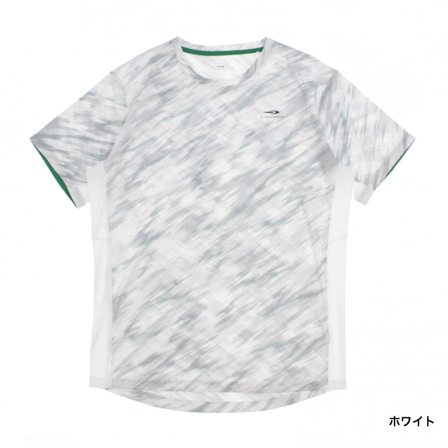 TIGORA（ティゴラ） メンズ テニス 半袖Tシャツ 吸水速乾/UPF50+ ジオ