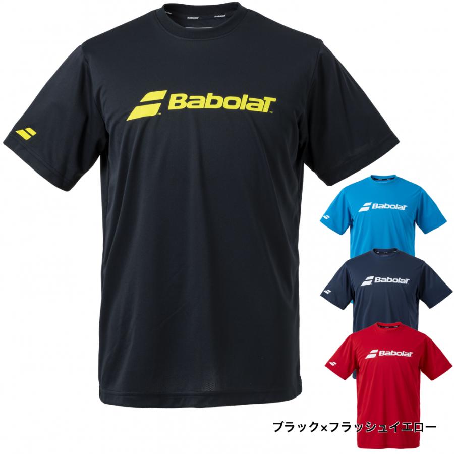Babolat バボラ テニスウェア 半袖Tシャツ BUG1304黒メンズM新品 Babolat バボラ テニスウェア ユニセックス CLUB SHORT SLEEVE