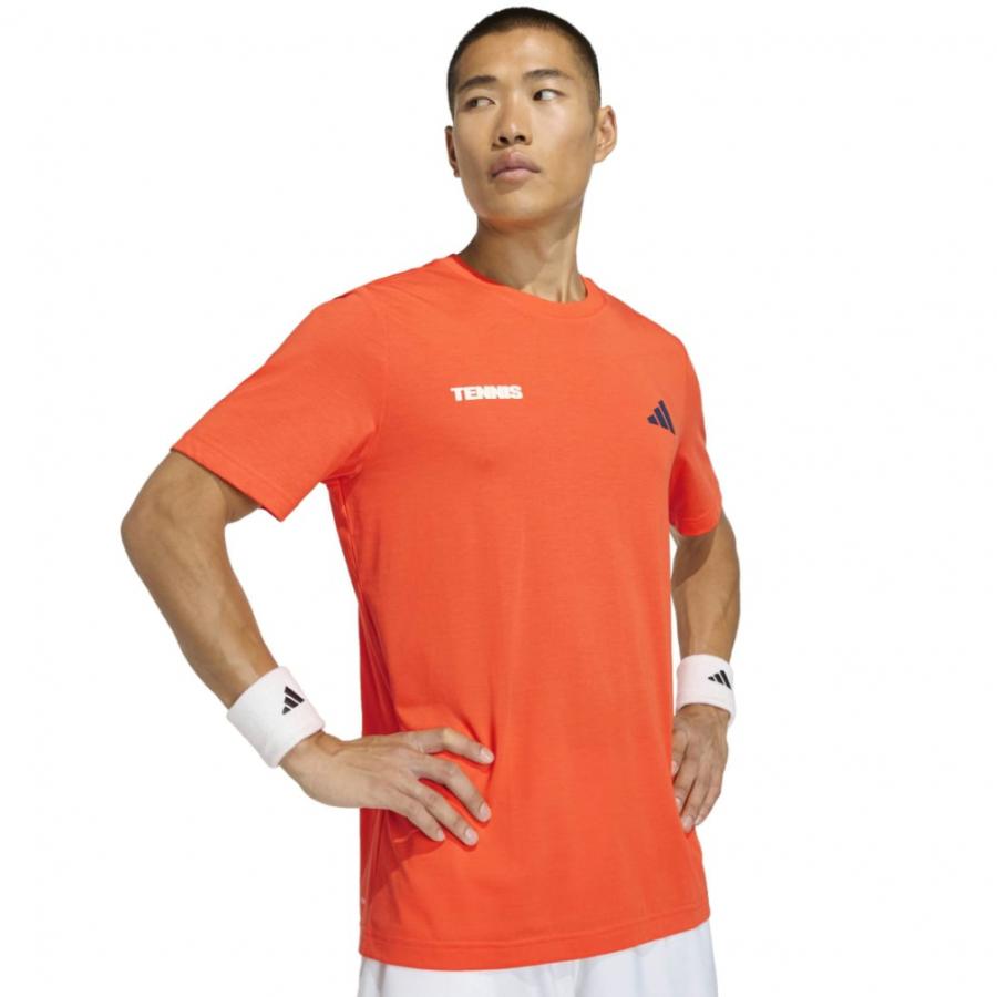 adidas（アディダス） メンズ テニス 半袖Tシャツ テニス ホットエッグ