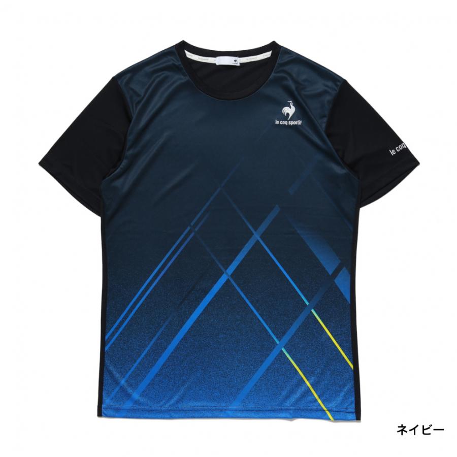 ルコック メンズ テニス 長袖Tシャツ GRAPHIC GAME SHIRT QTMTJA93 le coq sportif｜alpen-group｜03