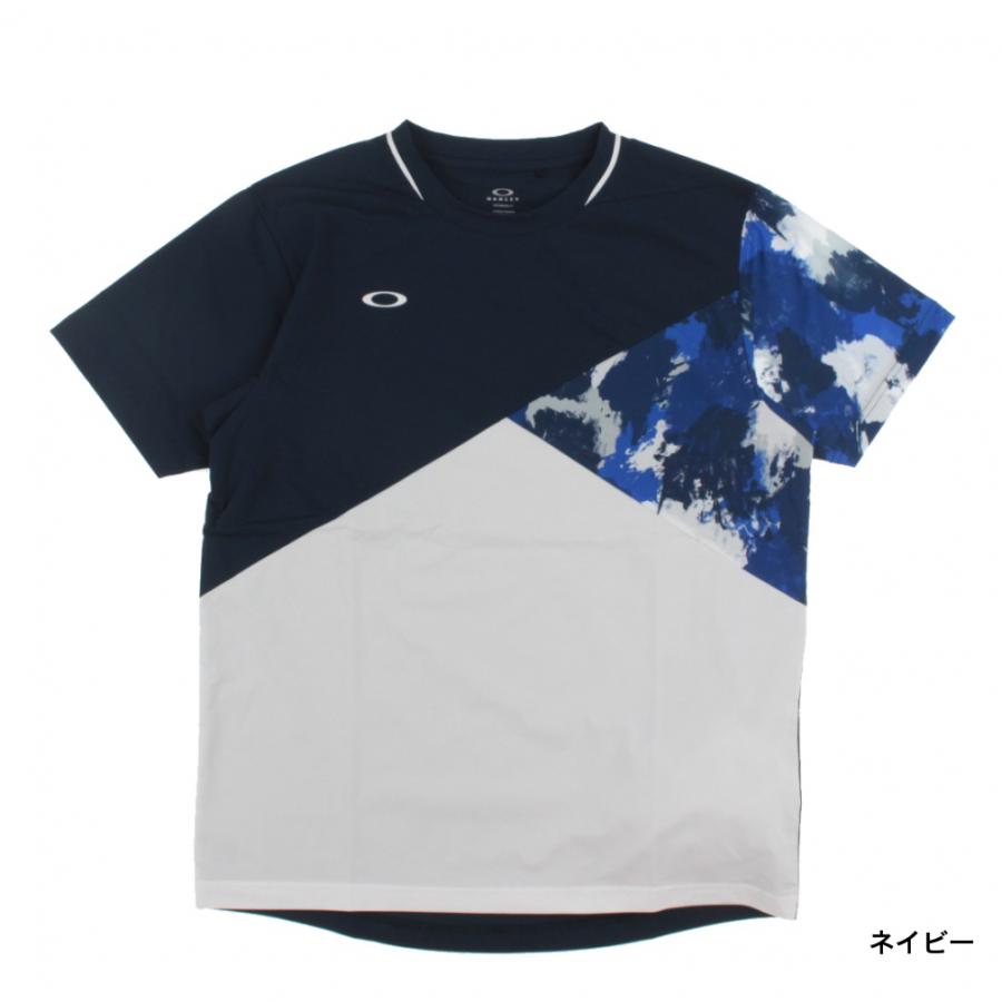 OAKLEY（オークリー） メンズ テニス 半袖Tシャツ SLANT BLOCKING SS