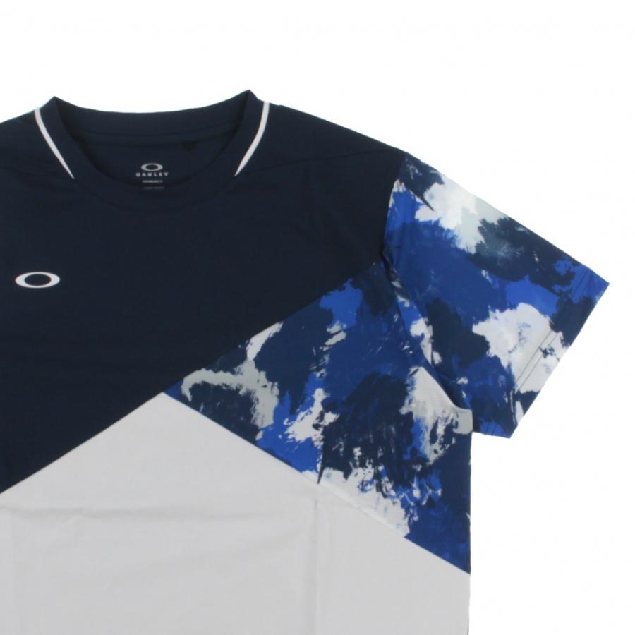 OAKLEY（オークリー） メンズ テニス 半袖Tシャツ SLANT BLOCKING SS
