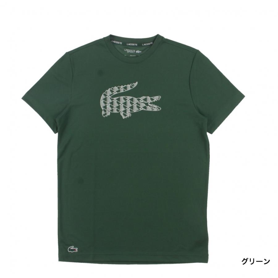 ラコステ メンズ テニス 半袖Tシャツ モノグラムワニロゴウルトラ