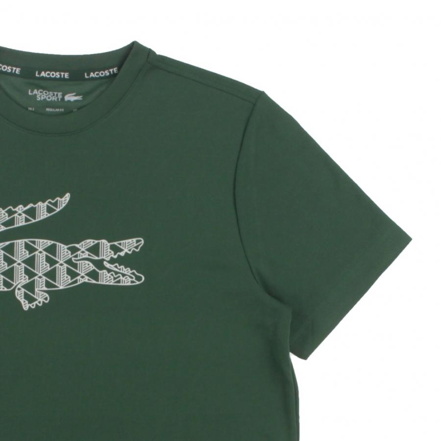 ラコステ メンズ テニス 半袖Tシャツ モノグラムワニロゴウルトラ