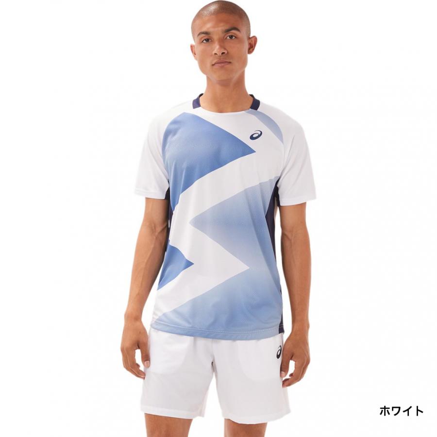ASICS アシックス メンズ テニス 半袖Tシャツ グラフィック ASICS アシックス メンズ テニス 半袖Tシャツ グラフィック