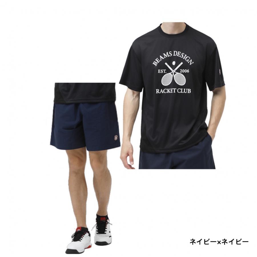 ティゴラバイビームスデザイン メンズ テニス 上下セット 半袖Tシャツ