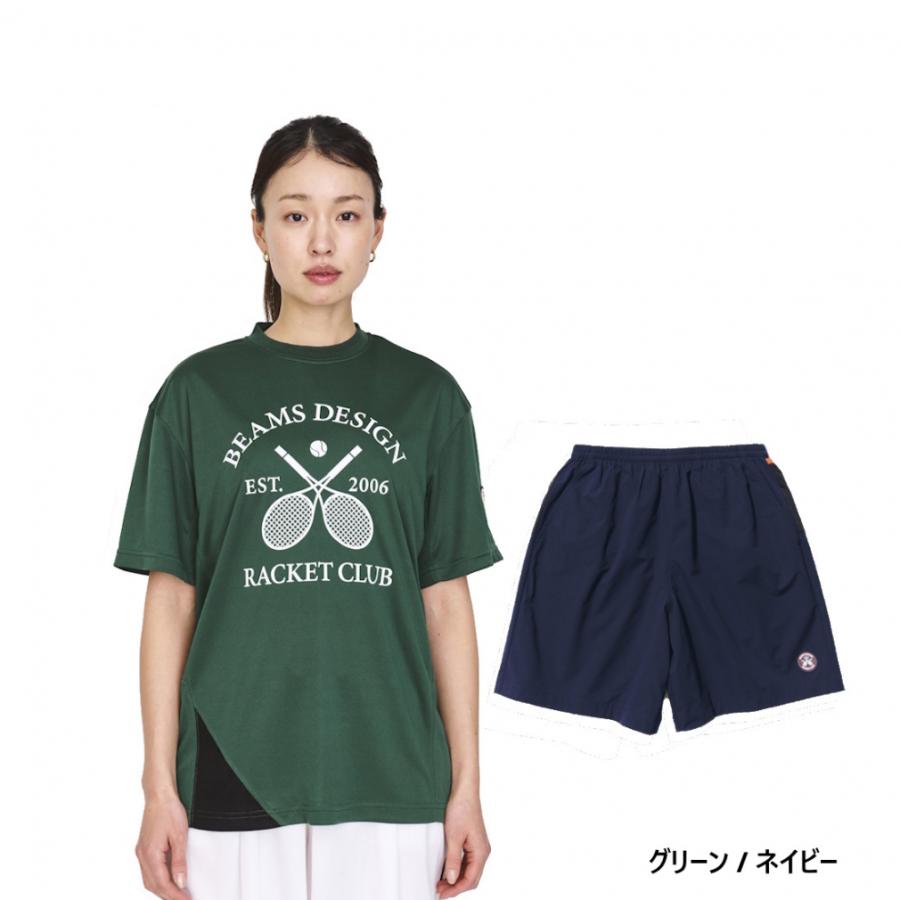 ティゴラバイビームスデザイン メンズ テニス 上下セット 半袖Tシャツ