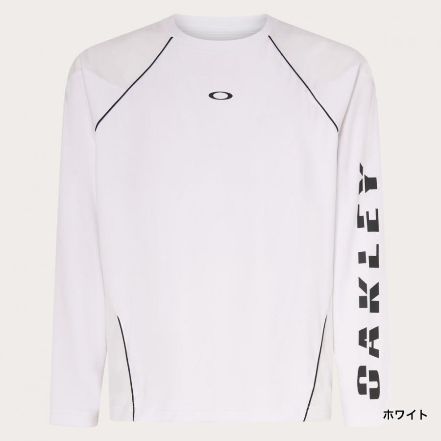 OAKLEY オークリー メンズ テニス 長袖Tシャツ SLANT LOGO PRINT