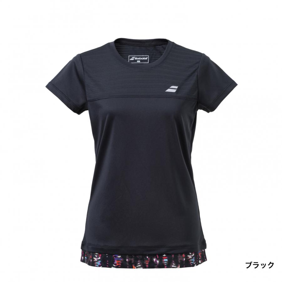 Babolat（バボラ） レディス テニス 半袖Tシャツ PURE SHORT SLEEVE