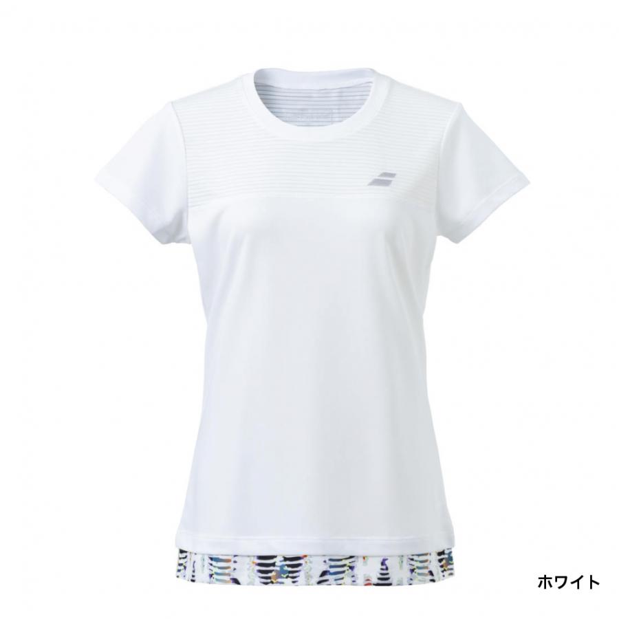Babolat（バボラ） レディス テニス 半袖Tシャツ PURE SHORT SLEEVE