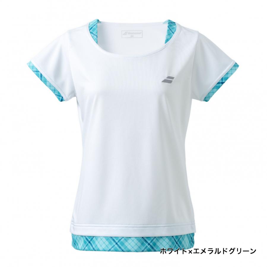 Babolat（バボラ） レディス テニス 半袖Tシャツ PURE SHORT SLEEVE