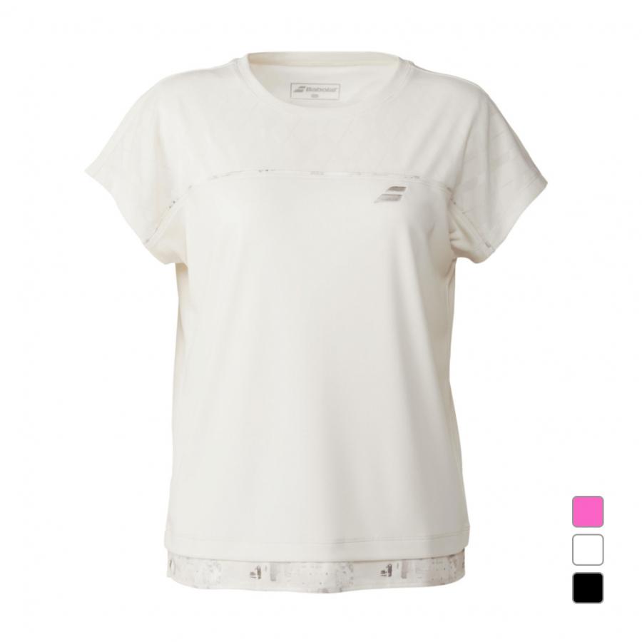 Babolat（バボラ） レディス テニス 半袖Tシャツ PURE SHORT SLEEVE
