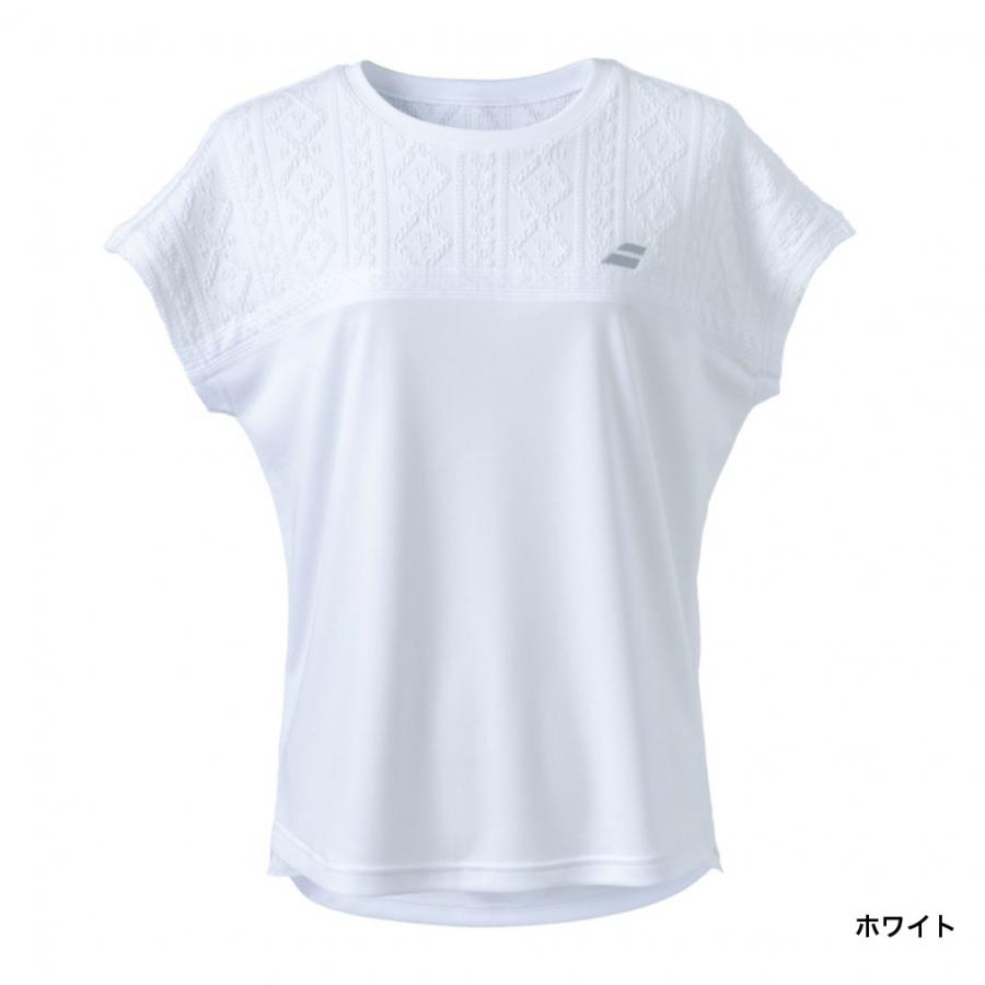 Babolat（バボラ） レディス テニス 半袖Tシャツ PURE SHORT SLEEVE