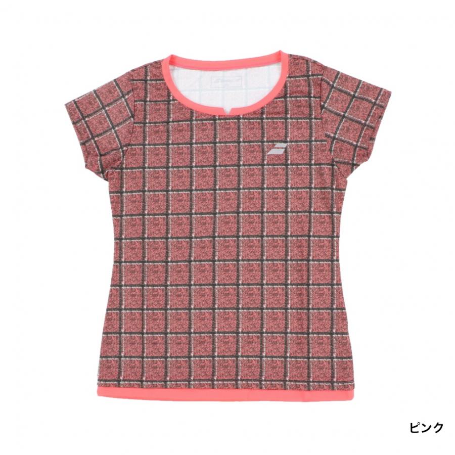 新品　バボラ　レディース　 ピンク Tシャツ　Ｌサイズ　テニス Babolat（バボラ） レディス テニス 半袖Tシャツ PURE SHORT SLEEVE