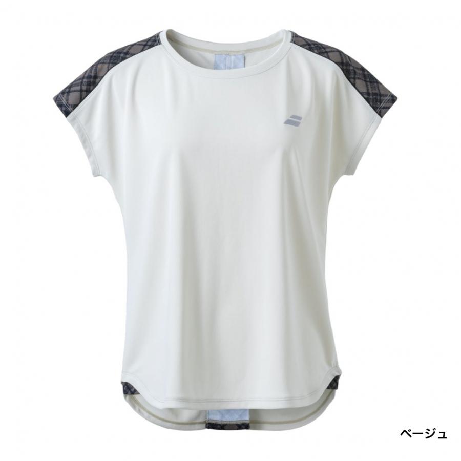 Babolat（バボラ） レディス テニス 半袖Tシャツ PURE SHORT SLEEVE
