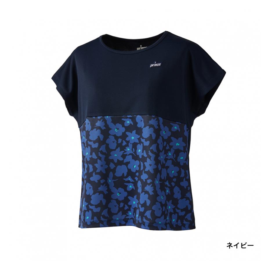 Prince（プリンス） レディス テニス 半袖Tシャツ ゲームシャツ 吸汗速