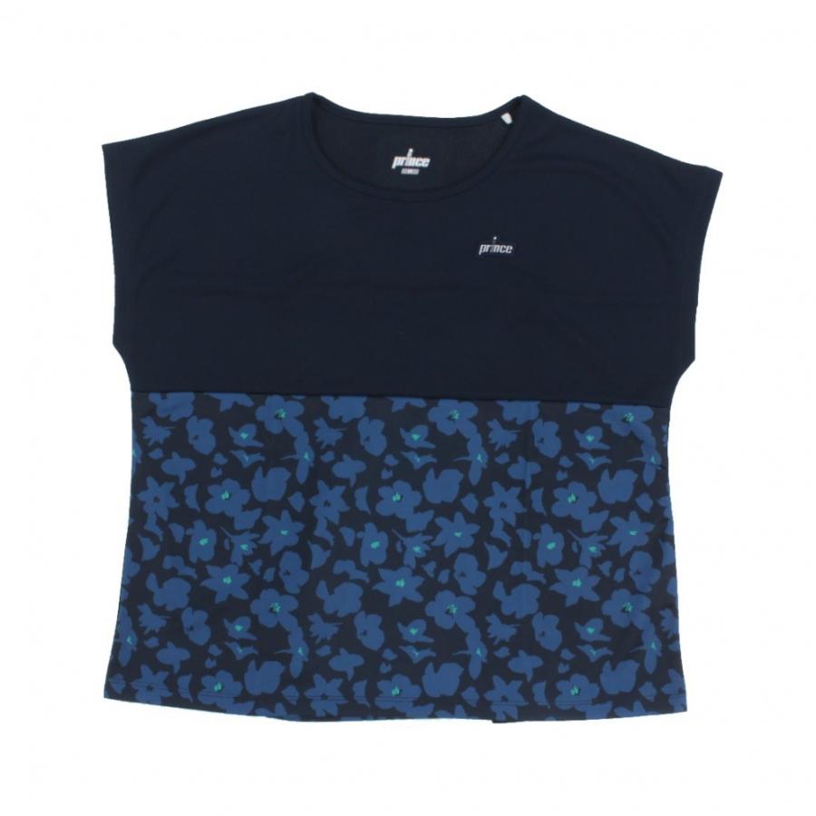 Prince プリンス テニスウェア 半袖Tシャツ MS3005 ネイビー新品L Prince（プリンス） テニスウェア ユニセックス ユニ プラクティスT