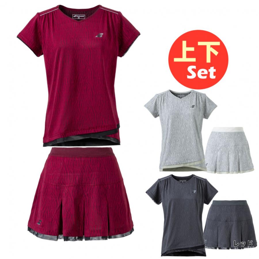 Babolat バボラ レディス テニスウェア 上下セット Tシャツ VS Babolat バボラ レディス テニスウェア 上下セット Tシャツ VS