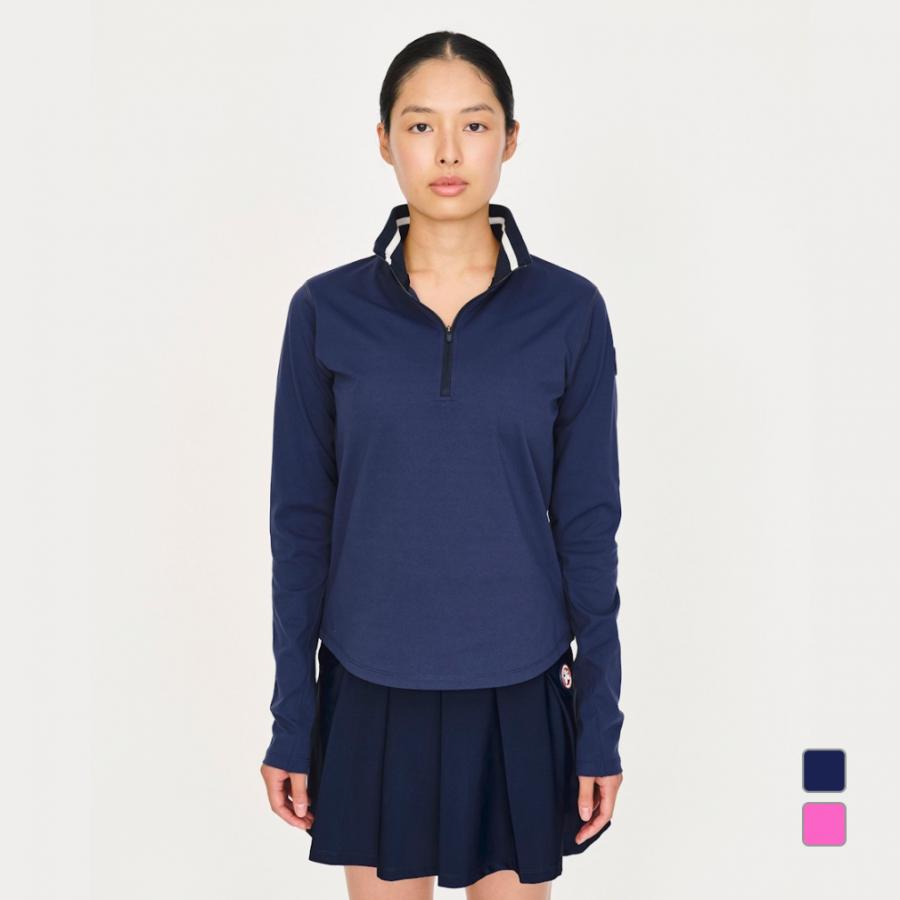 ティゴラバイビームスデザイン レディス テニス 長袖Tシャツ ハーフ