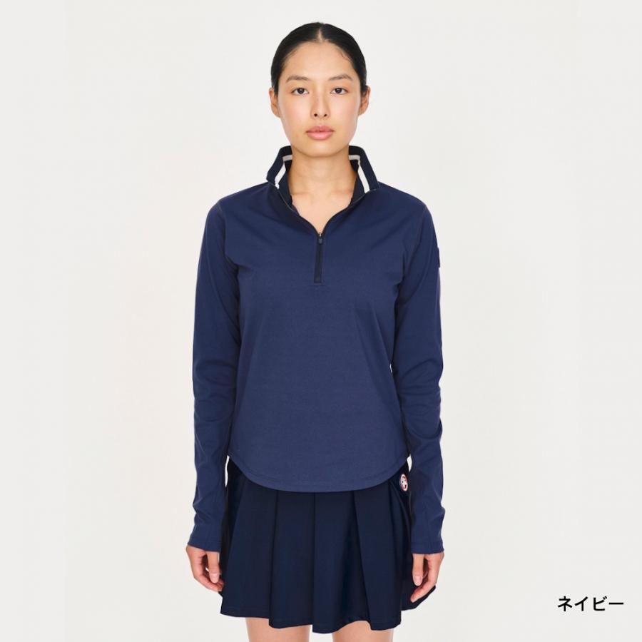 ティゴラバイビームスデザイン レディス テニス 長袖Tシャツ ハーフ
