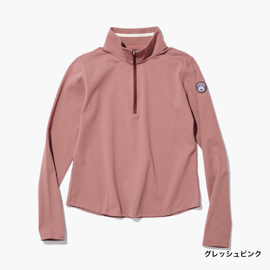 ★激レアデザイン★ on ロンT ランニングウェア　ハーフジップ ティゴラバイビームスデザイン レディス テニス 長袖Tシャツ ハーフ