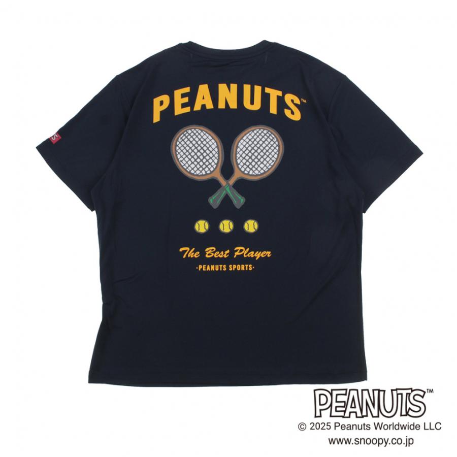 PEANUTS ピーナッツ スヌーピー メンズ レディス テニス 半袖Tシャツ