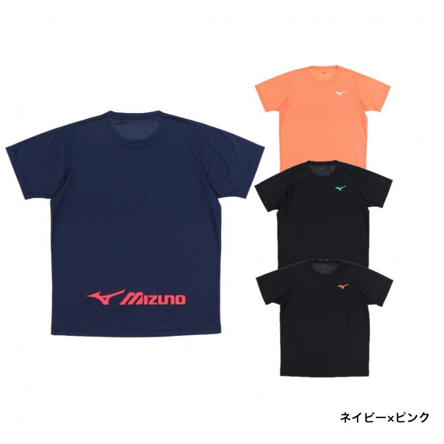 MIZUNO ミズノ メンズ レディス テニス 半袖 バックロゴTシャツ