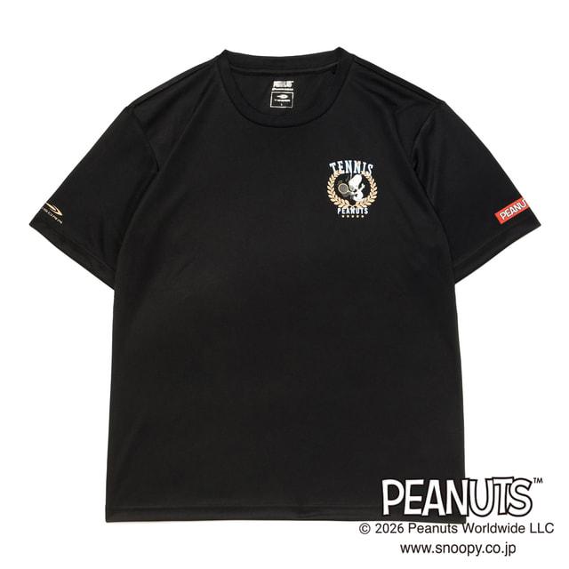 PEANUTS ピーナッツ スヌーピー メンズ レディス テニス 半袖Tシャツ