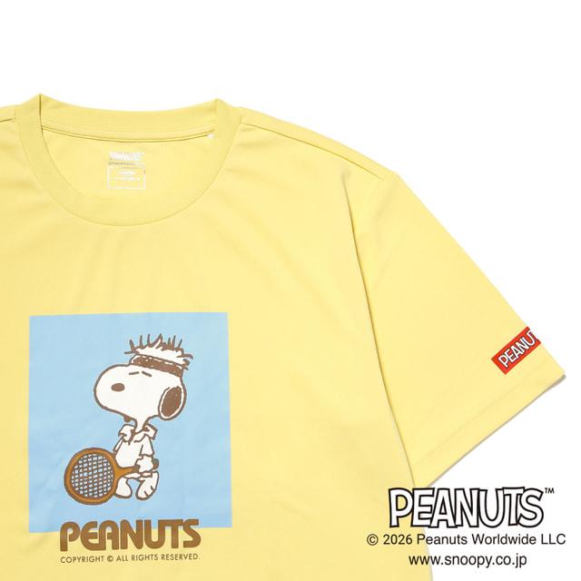PEANUTS ピーナッツ スヌーピー メンズ レディス テニス 半袖Tシャツ