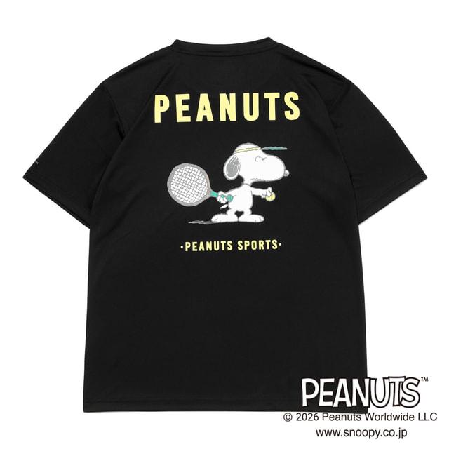 PEANUTS ピーナッツ スヌーピー メンズ レディス テニス 半袖Tシャツ