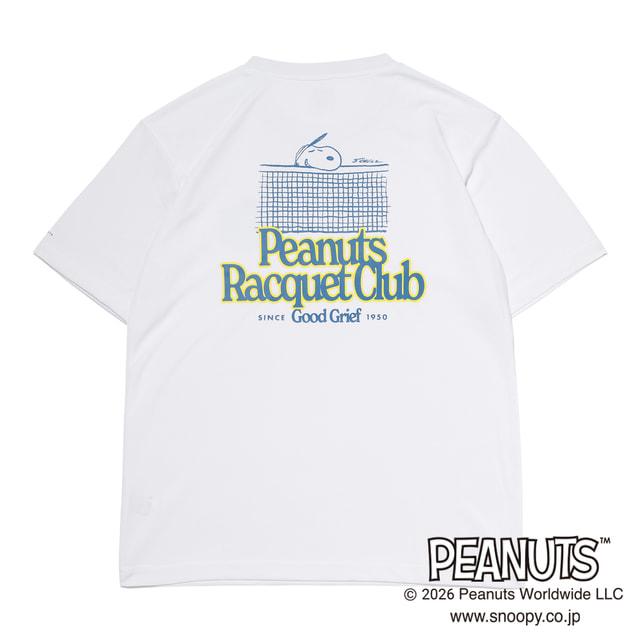 PEANUTS ピーナッツ スヌーピー メンズ レディス テニス 半袖Tシャツ