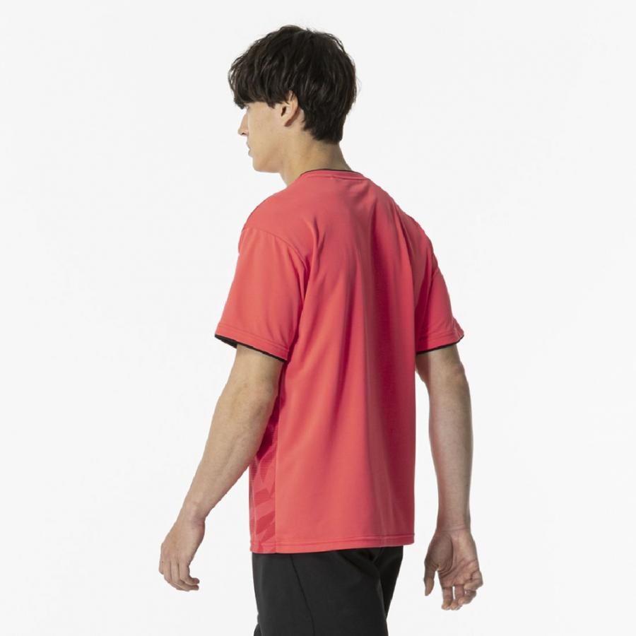 【62%OFF】ハイドロゲン・テニス★インレイテックＴシャツ★未使用★Sレッド MIZUNO（ミズノ） メンズ レディス テニス 半袖Tシャツ ゲームシャツ