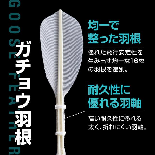 TIGORA（ティゴラ） 水鳥羽根シャトル フェザー ガチョウ 1ダース 3号