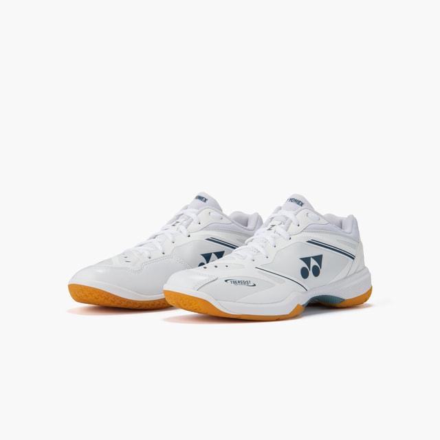 タイムセール！YONEX バドミントンシューズ 65 ホワイト/ブルー YONEX（ヨネックス） パワークッション65Z スリム SHB65Z4S1 メンズ