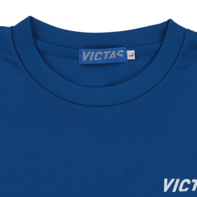 ヴィクタス メンズ 卓球 半袖Tシャツ V-TS063シャツ 033455 : ブルー VICTAS｜alpen-group｜03