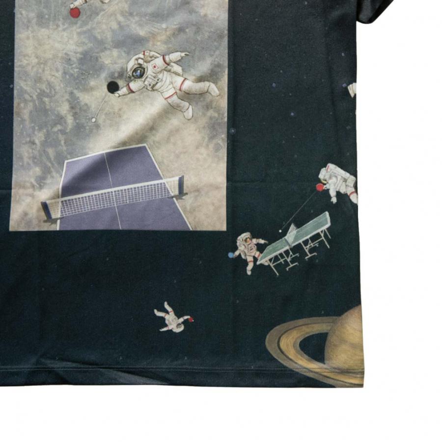 パンダーニ メンズ レディス 卓球 半袖Tシャツ 宇宙卓球 スポーツT