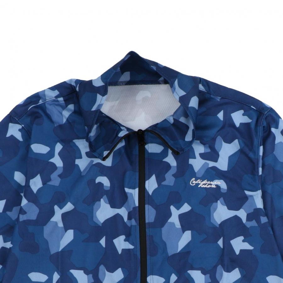 夏  海 カリフォルニアショア メンズ マリン ラッシュガード カモ柄UV