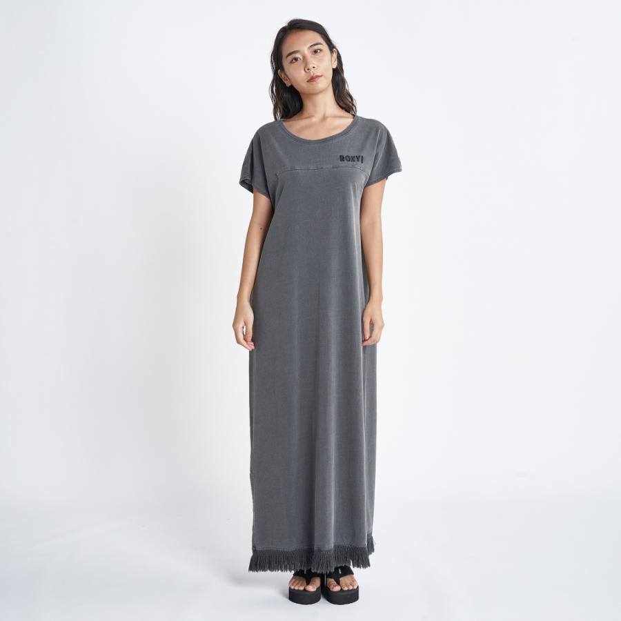 holiday collection ワンピース セール】 サテンジョーゼット クルーネックワンピース （ロング