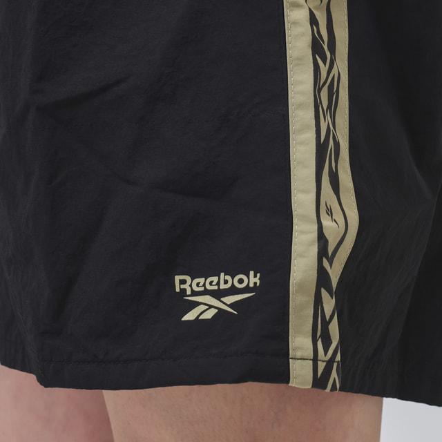 サンパウロFC×Reebokハーフパンツ黒ヴィンテージ希少 Reebok（リーボック） メンズ マリン 水着 ナイロンハーフパンツ