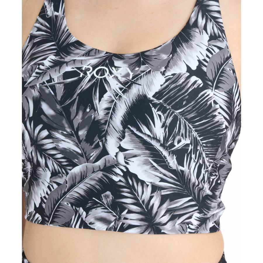 ROXYロキシースポーツブラとレギンスセット ブラック ヨガピラティスジム ROXY（ロキシー） 水陸両用 UVカットブラトップ スポーツウェア