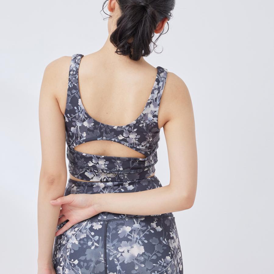 ナージー レディース スポーツブラ フラワープリントブラ NJF34000