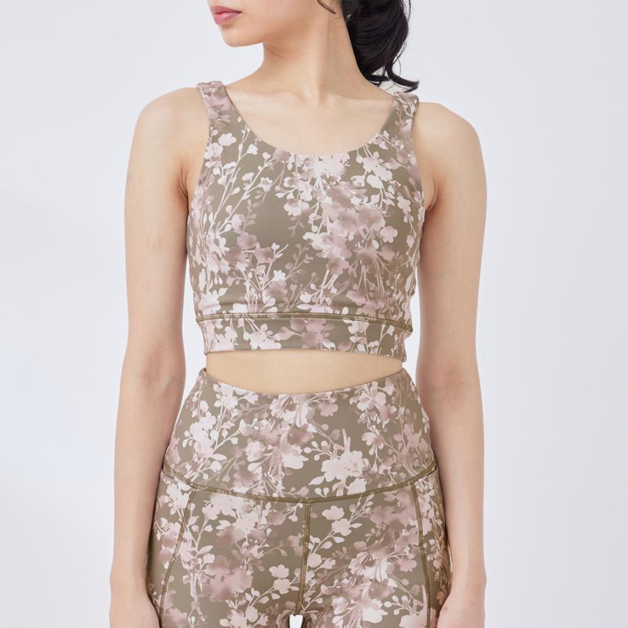 ナージー レディース スポーツブラ フラワープリントブラ NJF34000