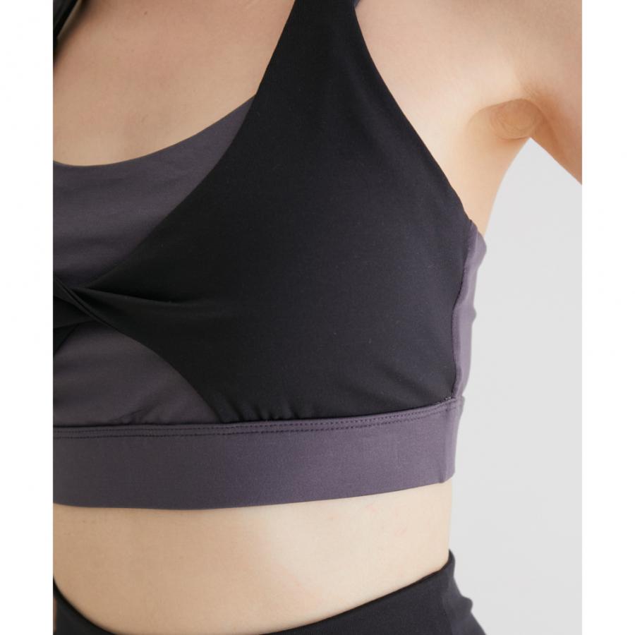 ナージー レディース スポーツブラ カラーブロックリラックスブラ NJF