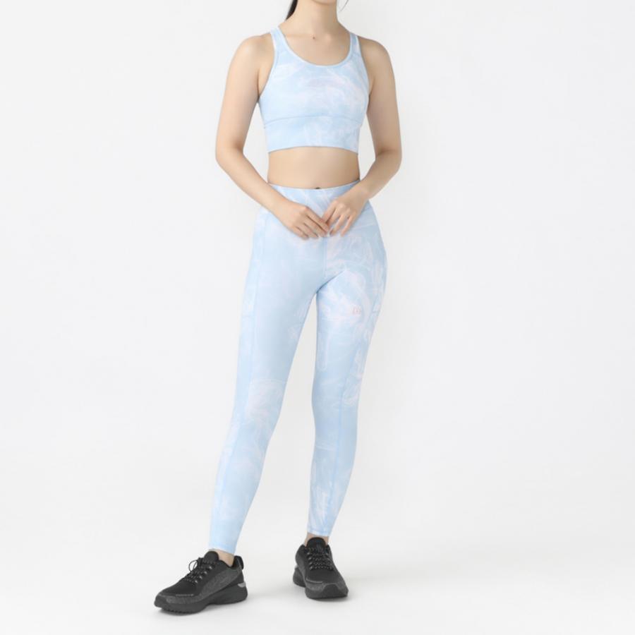ニューエラNEW ERA　ブラトップM　レギンスS　セット 水陸両用 レディース NEW ERA（ニューエラ） レディース スポーツブラ PAW BRA TOP BLU