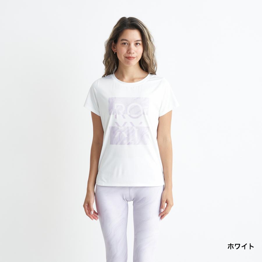 ロキシー レディース 半袖 Tシャツ SPIRITED TEE RST241511 スポーツウェア ヨガウェア ROXY｜alpen-group｜02