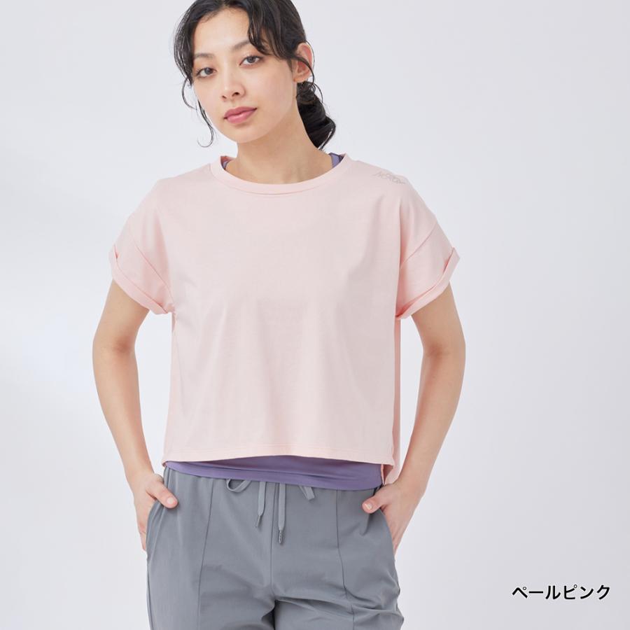 ナージー レディース 半袖 Tシャツ レイヤードTシャツ NJQ34000 スポーツウェア ヨガウェア アルペン・スポーツデポ限定 NERGY｜alpen-group｜03